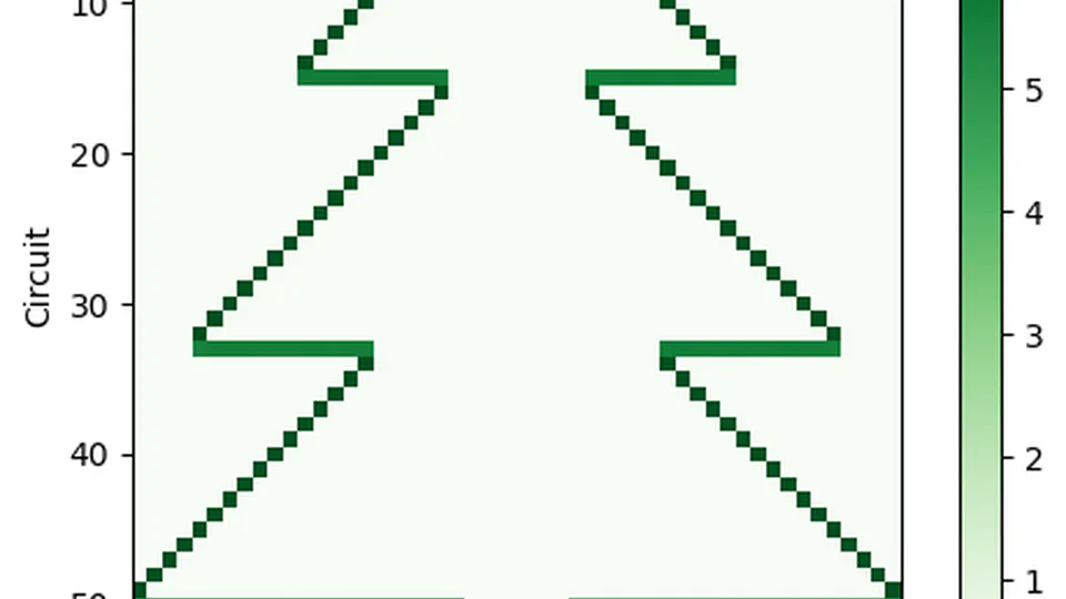 Drawing a Christmas Tree From Single Photons